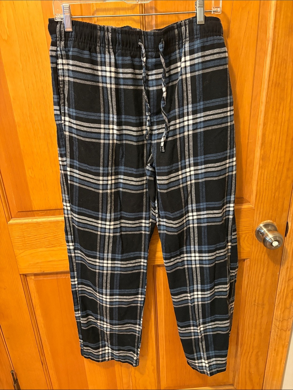 Sonoma Men's Plaid Pajama Pants with Black, white and Blue Accents